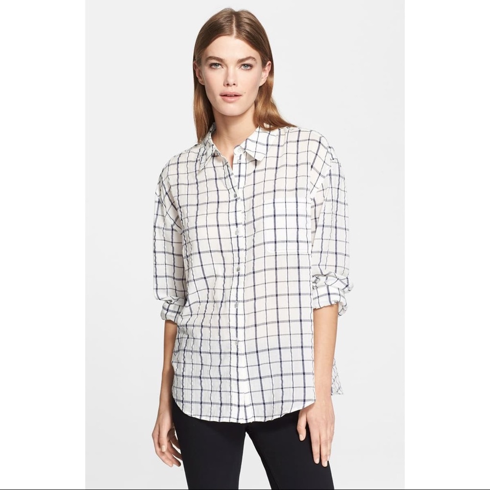 ‼️LAST CALL‼️ NWT Elizabeth and James checked shirt Size Small S